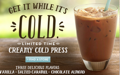 Caribou Coffee Launches New Creamy Cold Press Iced Coffee Drink